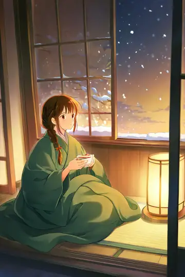 Girl Kotatsu Winter lofi wallpaper girl kotatsu winter 1773498299