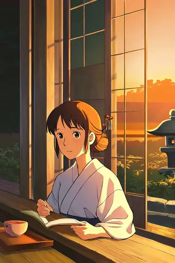 Girl Reading Engawa lofi wallpaper girl reading engawa 0813357000