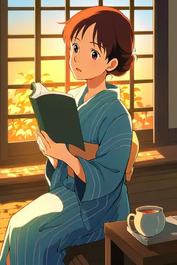 Girl Reading Engawa lofi wallpaper girl reading engawa 1223954550