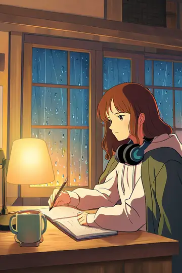 Girl Studying Rainy Window lofi wallpaper girl studying rainy window 1923371831