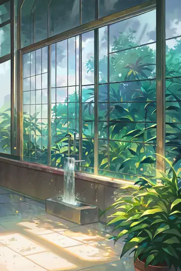 Greenhouse Morning lofi wallpaper greenhouse morning 0483521291