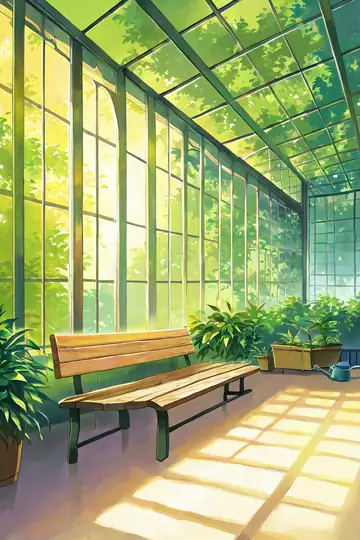 Greenhouse Morning lofi wallpaper greenhouse morning 0793259888