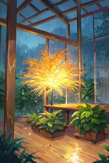 Greenhouse Morning lofi wallpaper greenhouse morning 0845397816