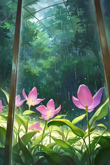 Greenhouse Morning lofi wallpaper greenhouse morning 1076595339