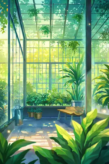 Greenhouse Morning lofi wallpaper greenhouse morning 1201611938
