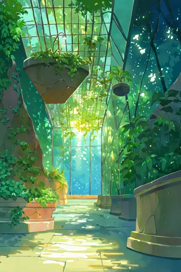 Greenhouse Morning lofi wallpaper greenhouse morning 1425096882