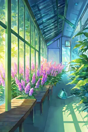Greenhouse Morning lofi wallpaper greenhouse morning 2122278856
