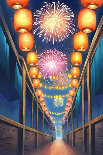 Lantern Festival Night lofi wallpaper lantern festival night 0359732961