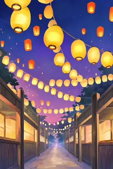 Lantern Festival Night lofi wallpaper lantern festival night 0824479950