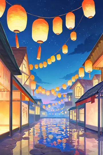 Lantern Festival Night lofi wallpaper lantern festival night 0894749285