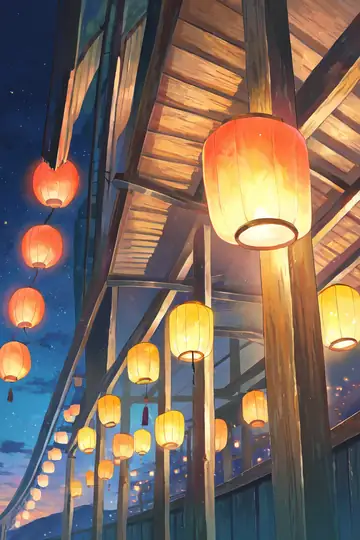 Lantern Festival Night lofi wallpaper lantern festival night 1095687569