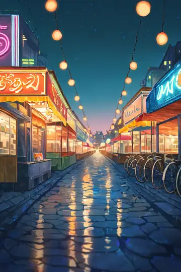 Night Market lofi wallpaper night market 0093654988