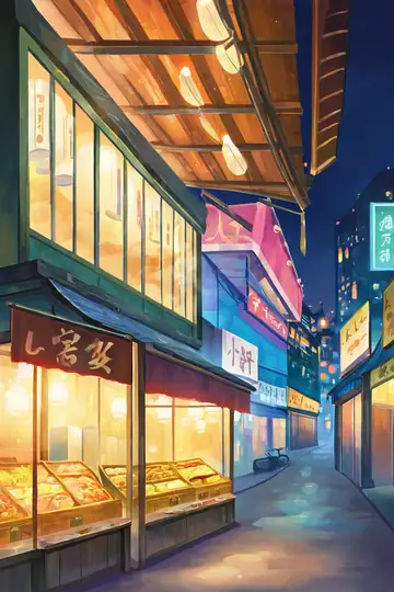 Night Market lofi wallpaper night market 1702250899