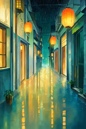 Old Alley Rain lofi wallpaper old alley rain 0164213135