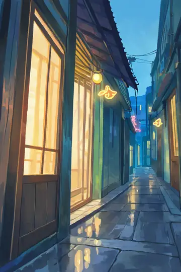 Old Alley Rain lofi wallpaper old alley rain 0743472307