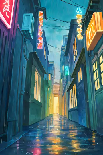 Old Alley Rain lofi wallpaper old alley rain 1241201931