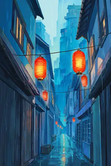Old Alley Rain lofi wallpaper old alley rain 1339460718