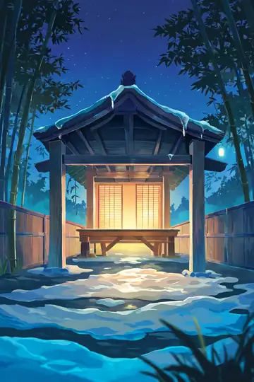 Onsen Winter lofi wallpaper onsen winter 0317852917
