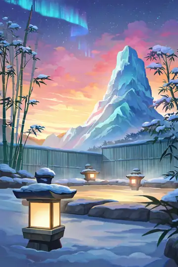 Onsen Winter lofi wallpaper onsen winter 0652827123