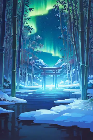 Onsen Winter lofi wallpaper onsen winter 0781113511