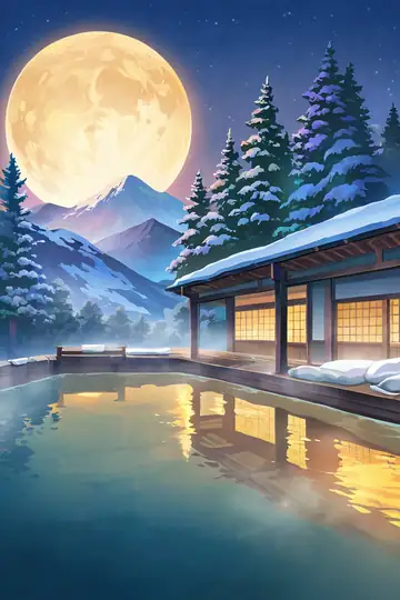 Onsen Winter lofi wallpaper onsen winter 0898257621