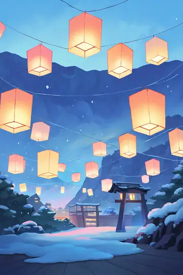 Onsen Winter lofi wallpaper onsen winter 1969370721