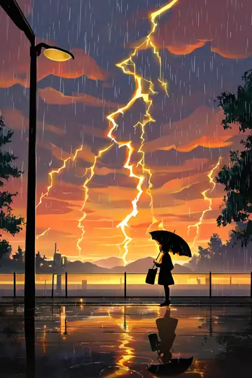 Rainy Bus Stop lofi wallpaper rainy bus stop 0062142636