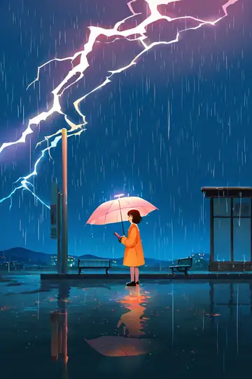 Rainy Bus Stop lofi wallpaper rainy bus stop 0115878501