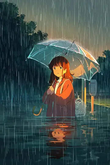 Rainy Bus Stop lofi wallpaper rainy bus stop 0148141893