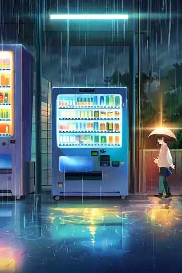 Rainy Bus Stop lofi wallpaper rainy bus stop 0849749595