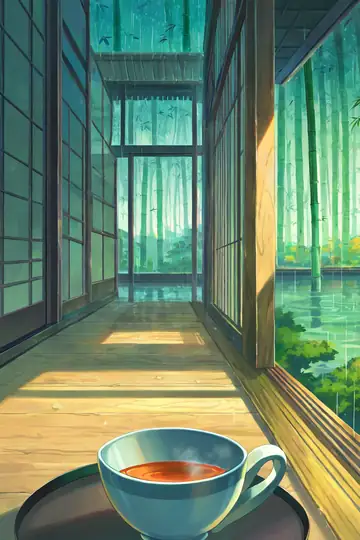 Rainy Porch Engawa lofi wallpaper rainy porch engawa 1346836641