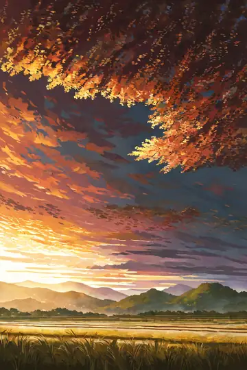 Rice Fields Summer lofi wallpaper rice fields summer 0068145228