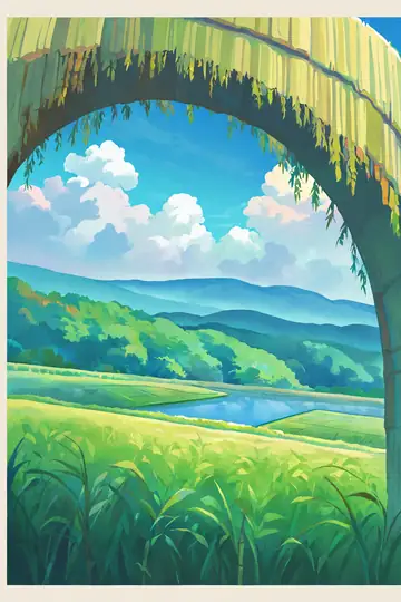 Rice Fields Summer lofi wallpaper rice fields summer 0378986417