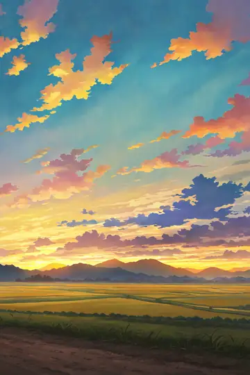 Rice Fields Summer lofi wallpaper rice fields summer 1219485620