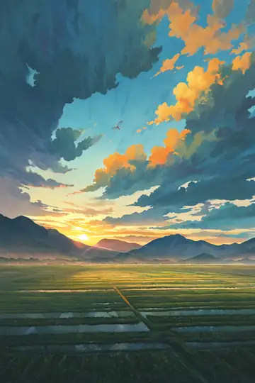 Rice Fields Summer lofi wallpaper rice fields summer 1638772373