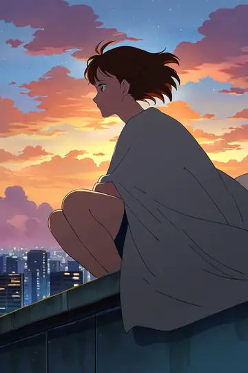 Rooftop Sunset lofi wallpaper rooftop sunset 0278440712