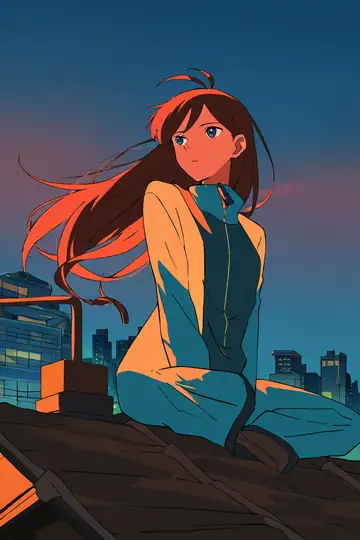 Rooftop Sunset lofi wallpaper rooftop sunset 0961203832