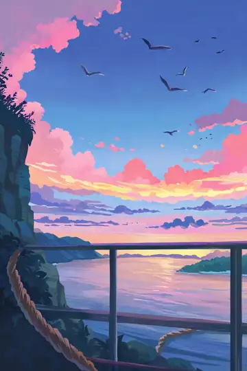 Seaside Lighthouse lofi wallpaper seaside lighthouse 1642108909