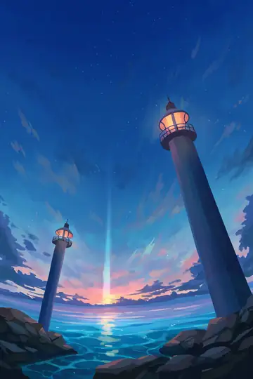 Seaside Lighthouse lofi wallpaper seaside lighthouse 1823710202
