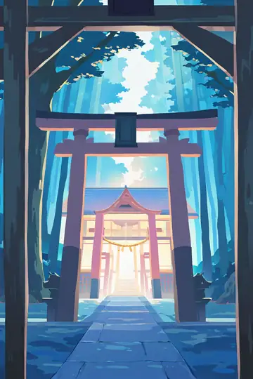 Shrine Torii lofi wallpaper shrine torii 1417572724