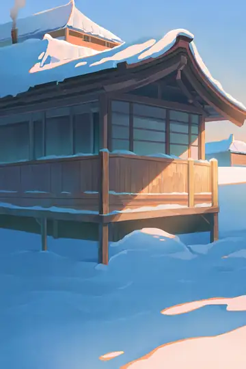 Snowy Mountain Village lofi wallpaper snowy mountain village 1855953404