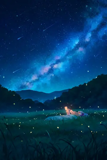 Stargazing Hilltop lofi wallpaper stargazing hilltop 0134329773