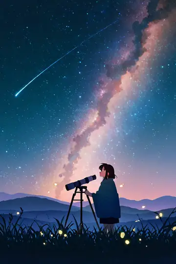 Stargazing Hilltop lofi wallpaper stargazing hilltop 0500277563