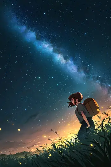 Stargazing Hilltop lofi wallpaper stargazing hilltop 0513500620