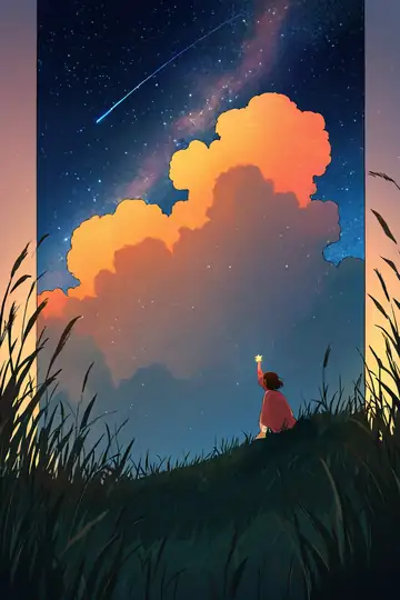 Stargazing Hilltop lofi wallpaper stargazing hilltop 1129873229