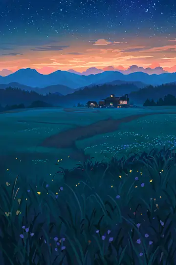 Stargazing Hilltop lofi wallpaper stargazing hilltop 2109220825