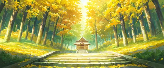 Autumn Maple Village lofi wallpaper autumn maple village 0465855348