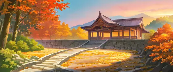 Autumn Maple Village lofi wallpaper autumn maple village 0819567274