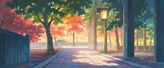 Autumn Maple Village lofi wallpaper autumn maple village 0835150321