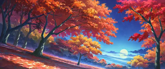 Autumn Maple Village lofi wallpaper autumn maple village 0904648200